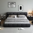 thumbnail image 2 of Designer Black Luxury Double Bed Modern High End Headboards Frames Double Bed King Human Muebles Para Dormitorio Furniture My Lux Decor Round, 2 of 7