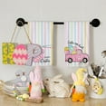 thumbnail image 2 of Easter Kitchen Towels Set of 2,Colorful Bunny Eggs Truck Dish Towels 18x26 Inch Drying Dishcloth,Farmhouse Holiday Seasonal Spring Decorations, 2 of 6