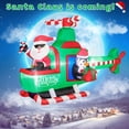 thumbnail image 3 of Papá Noel inflable de Navidad en helicóptero de 2 m con luces LED, 3 of 6