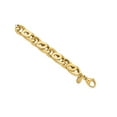 thumbnail image 3 of 14K Yellow Gold Mens Polished Link Bracelet 8.25 inches (7.50mm thick) for Men, 3 of 5