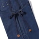 thumbnail image 4 of Zhuge Delantales de chef para hombres y mujeres con bolsillos grandes, delantal de trabajo resistente, ajustable, con espalda cruzada de lona de algodón, talla M a XXL (azul oscuro), 4 of 4