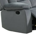 thumbnail image 4 of Niko Manual Recliner Loveseat, Light Gray Velvet, Solid Wood, 60 Inch, 4 of 5