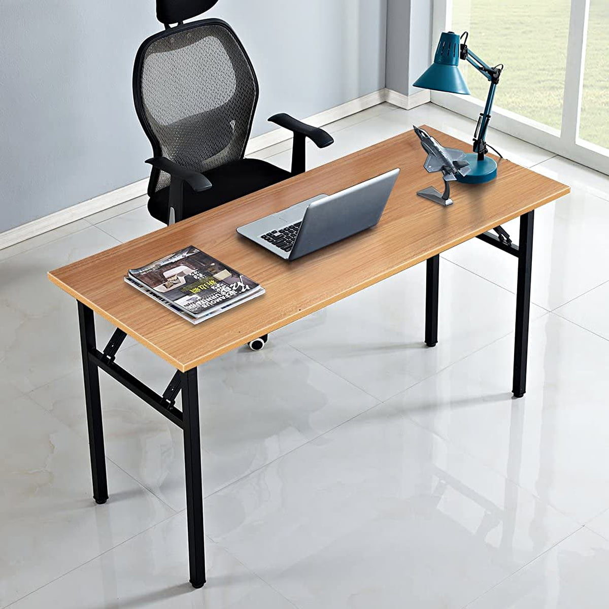 Portable Folding Computer Desk Table, Portable Folding Computer Desk Laptop Table Workstation Furniture Black