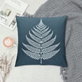 thumbnail image 2 of JEUXUS Pillow Covers Rustic Fern Leaf Pictures Herb Leaves Short Plush Pillowcase White, 2 of 5