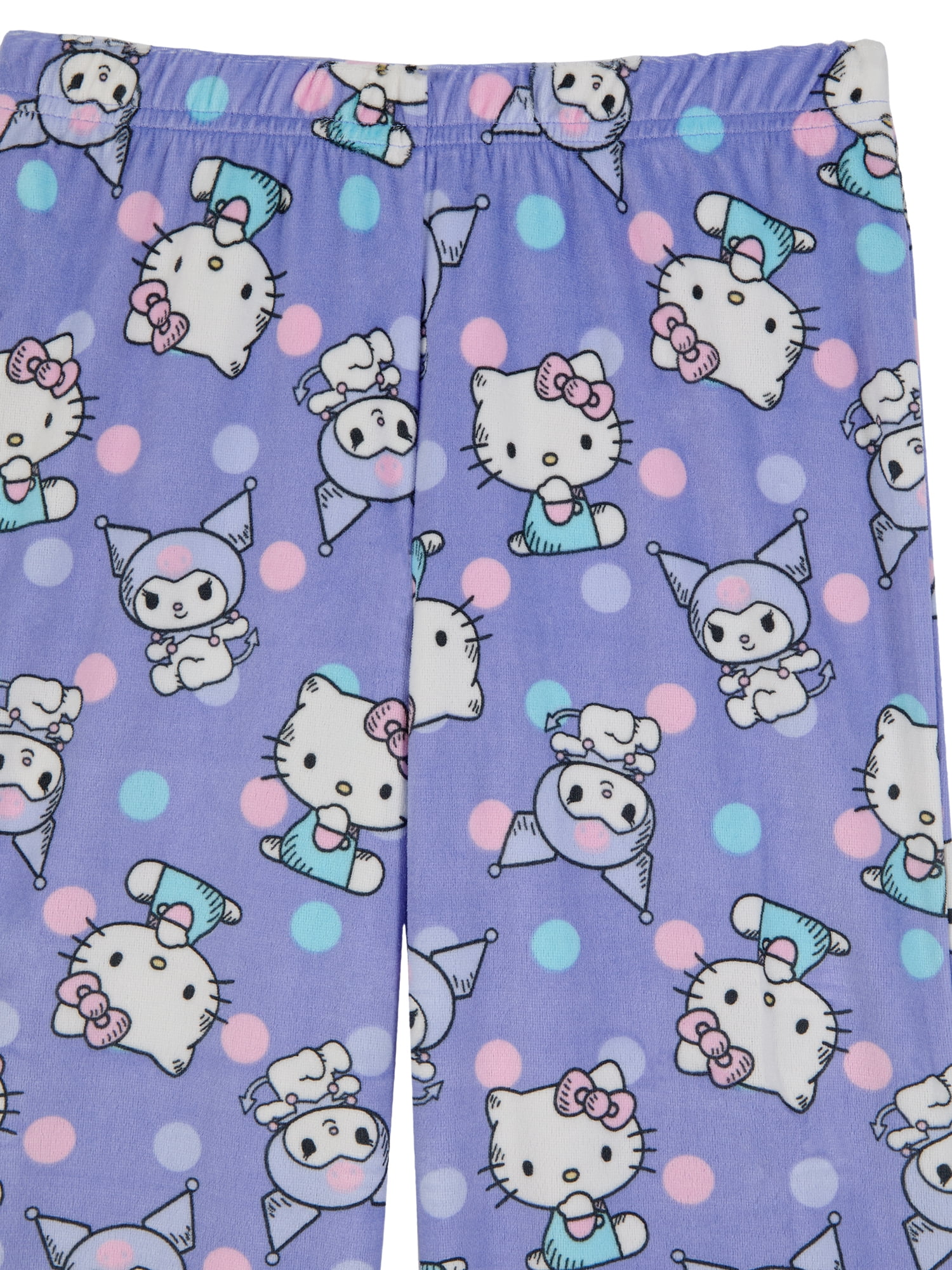 Hello Kitty Girls Long Sleeve Top and Pajama Pants Set, 2-Piece, Sizes 4-16