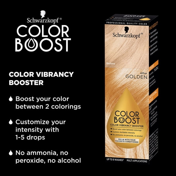 Schwarzkopf Color Boost Vibrancy Booster, Golden, Enhances Color