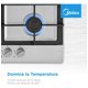 thumbnail image 5 of Parrilla Empotrable a Gas 24 Midea Acero Inoxidable, 5 of 10