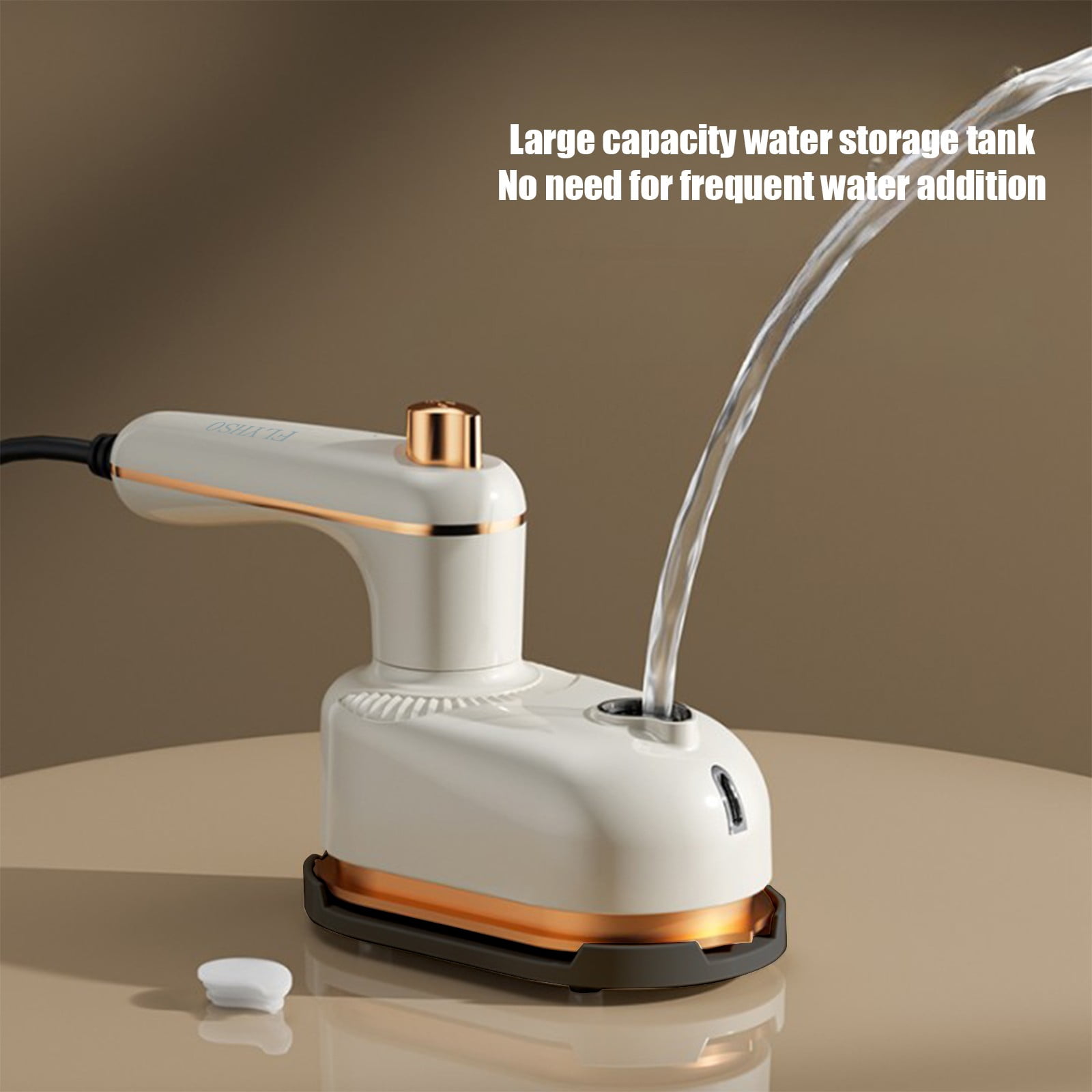 Foldable Mini Steam Iron Portable Handheld Garment Steamer for Clothes, Travel Compact Ironing Machine for Home Dorm Hanging Flat Iron Wrinkle Removal Tool