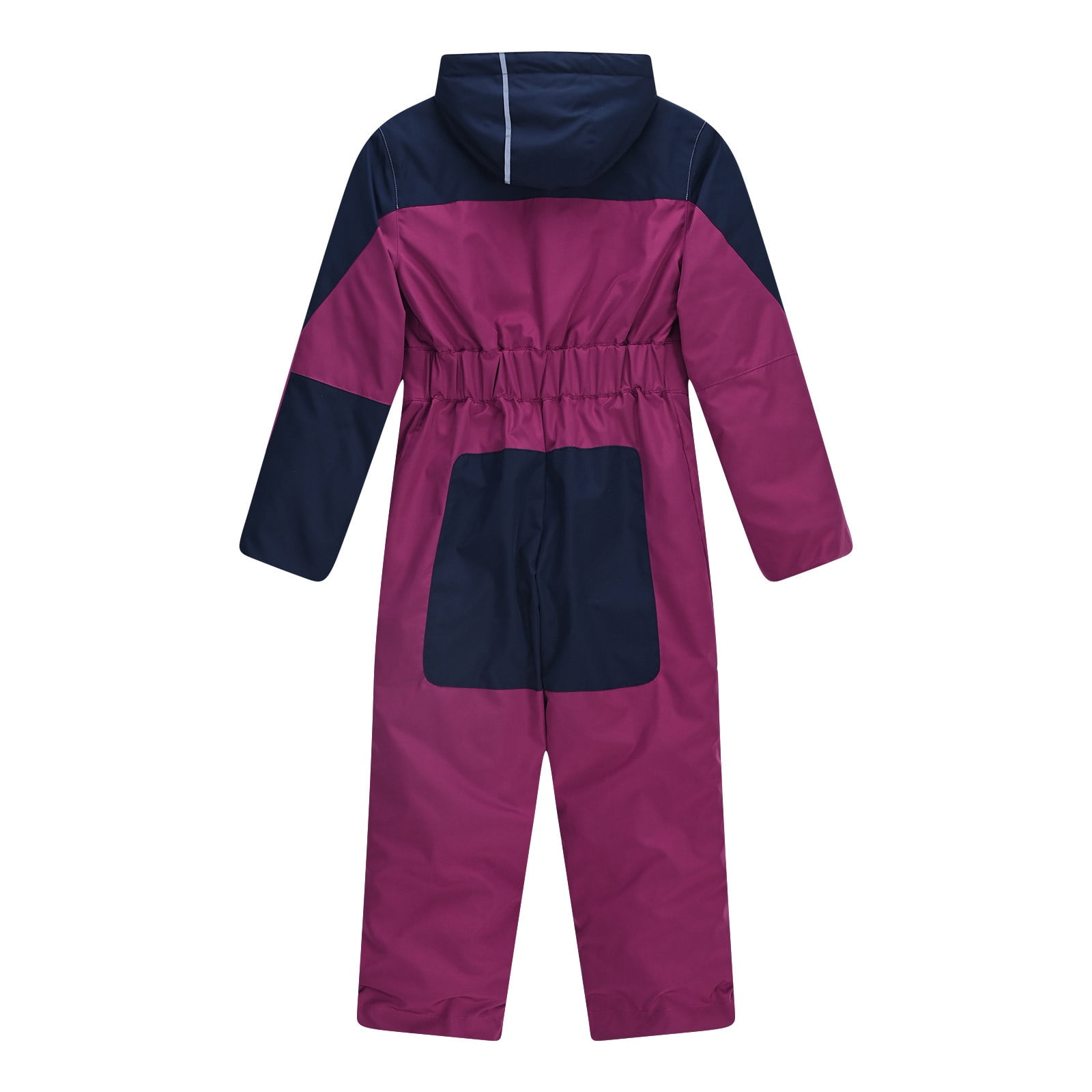 FNFYFH Girls Boys One Piece Snowsuit Waterproof Windproof Ski Snow Hooded Coveralls Winter Outdoor Jumpsuits