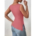 thumbnail image 7 of PRETTYGARDEN Womens Ruched Tank Tops Summer Sleeveless Slim Fit T Shirts Blouses Going Out Y2K Fashion Clothes, 7 of 7