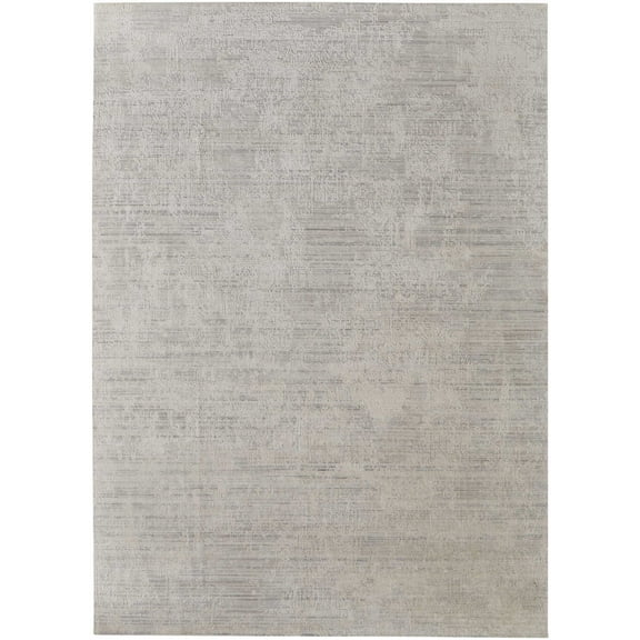 Feizy Eastfield Modern Abstract, Ivory, 2' x 3' Accent Rug Sheen Handmade Casual Distressed Floor Rug for Living room Bedroom