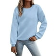 thumbnail image 1 of SNKSDGM Chandail à Col Rond d'Halloween, Chandail à Enfiler pour Femme, Chandail à Blocs de Couleur à Manches Longues, Col Rond, Automne Hiver, Haut Ample Décontracté pour Femme, Chandails de Sport Mode Urbaine Sans Capuchon, Chemise à Manches Longues G, 1 of 7