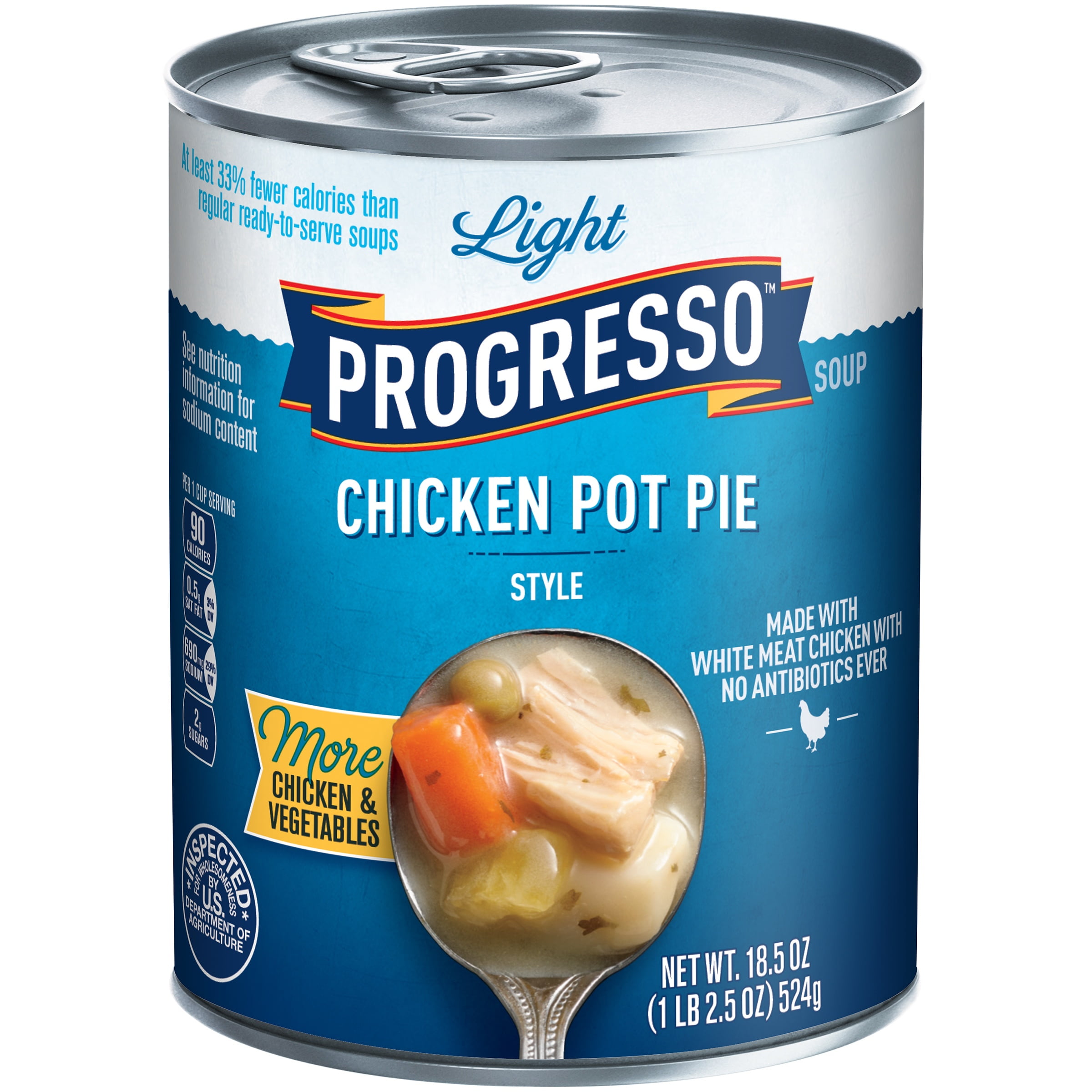 Progresso Low Fat Light Chicken Pot Pie Style Soup 18.5 oz Can by General Mills Sales, Inc.