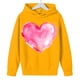 thumbnail image 3 of Sudadera con capucha y estampado de corazón de San Valentín, sudadera de manga larga para niños y niñas, chaqueta para niñas de talla mediana y grande., 3 of 7