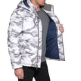 thumbnail image 2 of Chaqueta Tommy Hilfiger para hombre, con capucha, camuflaje blanco, talla mediana, 2 of 5