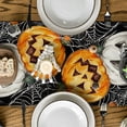 thumbnail image 7 of Smile Jack O Lantern Pumpkin Ghost Spider Halloween Table Runner Black 13 x 72 Inch, 7 of 7
