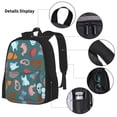 thumbnail image 3 of Balery cute Skull organ Mochila Escolar 3 en 1 para Niños - Mochila Resistente con Lonchera Térmica y Estuche - Mochila Escolar para Niños y Niñas, 3 of 7