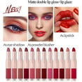 thumbnail image 4 of Lipstick Moisturizing Lip Gloss Matte Texture Long Lasting Color Locking Multi Functional Combination Portable Size, 4 of 5