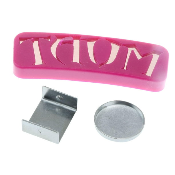 Estuche magnético para tiza, accesorios para mesa de billar, tiza para taco de billar Rojo