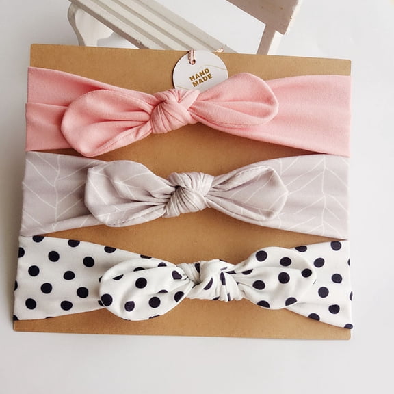 WHAMVOX 3 PCS Headband Stretchy Hair Bands for Kids Baby 3pcs