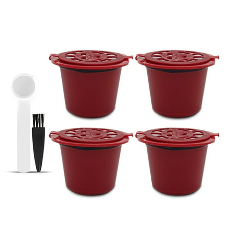 

Mduoduo 4 Pcs for Maker Machine Refillable Reusable Coffee Filter Capsule Pods