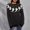 Black, variant on Babysbule Plus Size Womens Sweaters Women's Round-Neck Halloween Print Recreational Pullover Knitting Sweater Long Sleeve Tops Women's Fashion