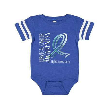 

Inktastic Cervical Cancer Awareness- Fight care cure Gift Baby Boy or Baby Girl Bodysuit