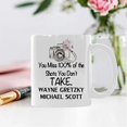 thumbnail image 2 of Funny Life Mug - You Miss 100% of the Shots You Don't Take White Ceramic Coffee Mug 11 Oz - Funny Coffee Cup or Tea Cup, 2 of 5