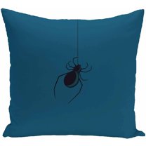 16" x 16" Simply Daisy Eeek! Halloween Polyester Accent Pillow, Blue Qty 1