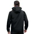 thumbnail image 4 of CHCNHAC Tech Jackets for Men Lightweight Waterproof Sunscreen Raincoats with Pockets Outdoor Casual Shell Jacket for Camping Hiking Travelling Black L, 4 of 6