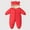 Red, variant on Kids Girl White Winter Snowsuit - 0-2Y Kids Warm Puffer One-Piece Jumpsuit with Bear Ears, Full-Zip & Quilted Lining for Outdoor/Daily Wear,Size 2 T