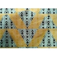 thumbnail image 4 of oneOone Cotton Silk Fabric Stripe|Diamond & Triangle Geometric Print Fabric BTY 42 Inch Wide, 4 of 4