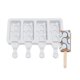 thumbnail image 1 of Molde Para Paletas De Hielo Reutilizables Silicona De Grado Alimenticio, Antiadherentes Y Flexibles De Fácil Desmolde, Utensilio De Repostería - Pastelería Con 4 Cavidades Para Helado ecomlab  Reposteria, 1 of 6