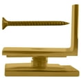 thumbnail image 6 of CRL SGC037BR Polished Brass Fixed Panel Square Clamp With Small Leg, 6 of 7