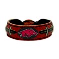 thumbnail image 1 of NCAA Arkansas Razorbacks Team Color Gamewear Leather Football Bracelet, 1 of 3
