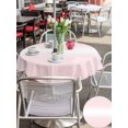 thumbnail image 5 of Outdoor Tablecloth with Umbrella Hole for Patio/Picnic/Party/Camping, Pink Ombre Waterproof Table Cloth Round Cover Washable, Aesthetic Art Farmhouse Gradient Pink (Dia 54"), 5 of 9