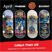 TECH DECK, Santa Cruz Pro Series Finger Board with Storage Display, Built for Pros; Authentic Mini Skateboards, Kids Toys for Ages 6 and up