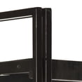 thumbnail image 6 of vidaXL 5-Tier Bookcase Black 35.4"x11.8"x70.9" Solid Mango Wood, 6 of 10