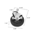 thumbnail image 2 of Excellante 5" rubber wheel caster with brake, comes in each, 2 of 2