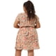 thumbnail image 4 of Women's Plus Size Dress V Neck Belted Summer Floral Dresses Pink 4X, 4 of 7