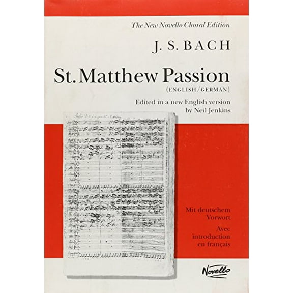 St. Matthew Passion: Vocal Score