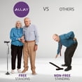 thumbnail image 2 of Bastón Allay para hombre y mujer: plegable, ajustable y plegable para personas mayores, con equilibrio, de pie, punta pivotante, resistente, con bolsa de viaje | Bastones para personas mayores - Plate, 2 of 5