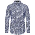thumbnail image 1 of Camisa casual ajustada de manga larga para hombre, 1 of 1