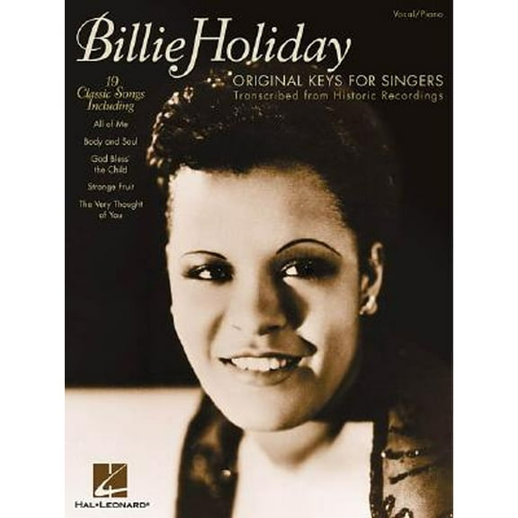 Billie Holiday - Original Keys for Singers: Transcribed from Historic Recordings (Paperback)