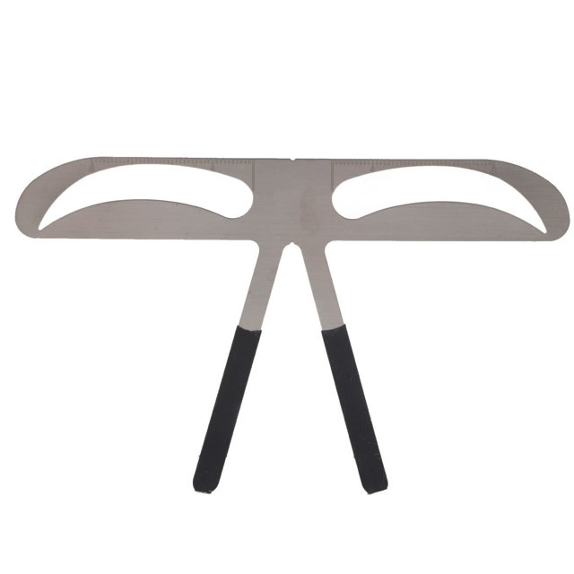 Eyebrow Ruler, Three-Point Stainless Steel Permanent Positioning Ruler, For Beauty Salon Women DIY Meteor Eyebrow