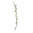 thumbnail image 3 of Benzara Branch Shape Aluminum Wall Decor with Gold Accented Four Birds, Silver, 3 of 4