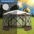 thumbnail image 3 of HOTEEL 12x12 ft Pop Up Gazebo Screen House Tent for Camping with Mosquito Netting, Waterproof, UV Resistant, Portable Carry Bag, for Outdoor Camping, Lawn and Backyard, Brown, 3 of 12