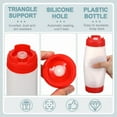 thumbnail image 2 of 4Pcs Squeeze Bottles Refillable 20 Oz,Inverted Plastic Tip Large Valve Dispenser Condiment Bottle, 2 of 4