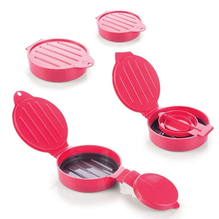 

Burger Mold. Set of 4 Pcs. Made of Plastic PP. Stuffed Burger Press Hamburger Grill BBQ Patty Maker