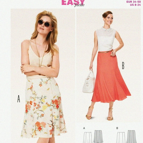 Sunshine Swirl: Easy Ladies' Gored Skirt Sewing Pattern #6903